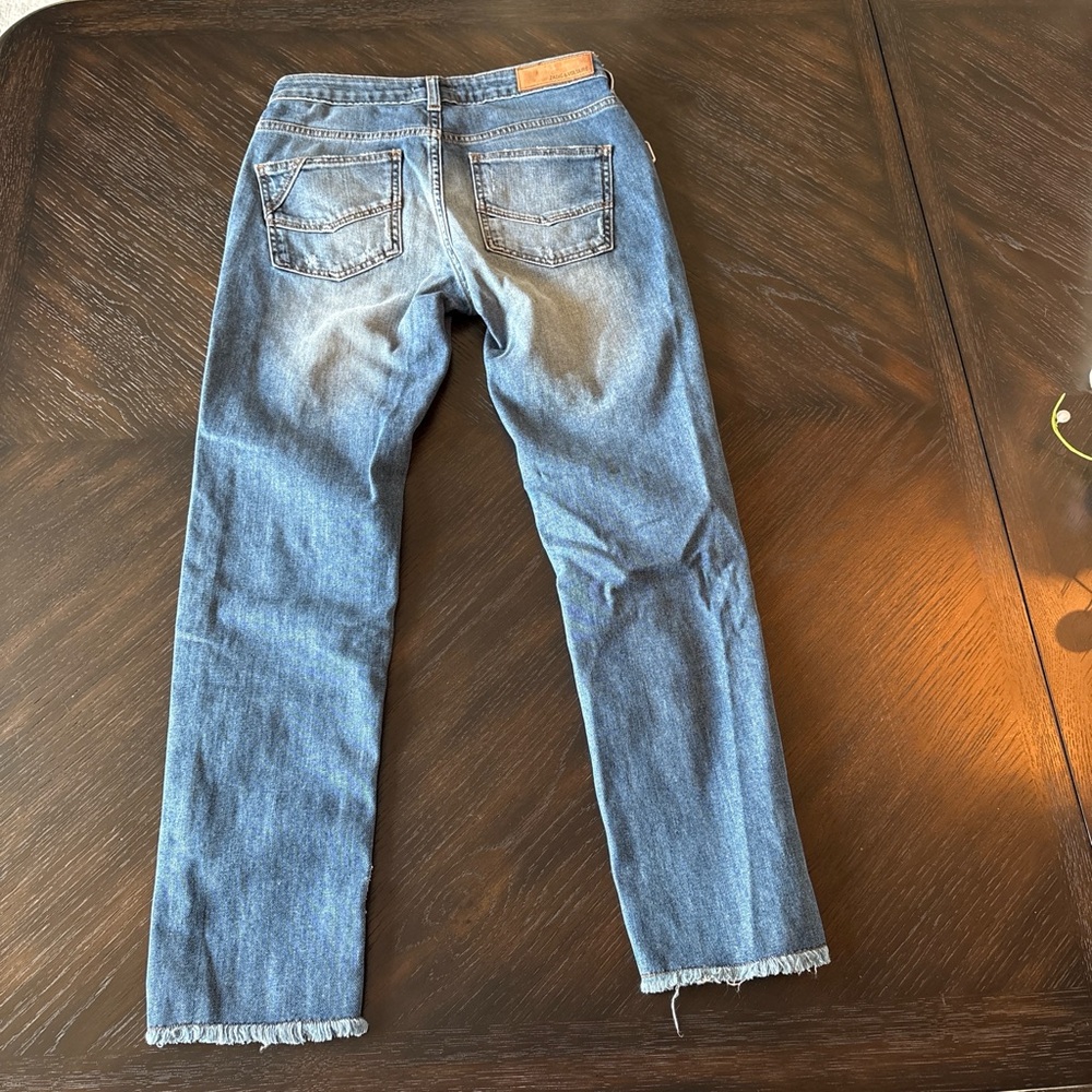 Zadig & Voltaire Eva Studded Distressed Slim Jeans Light Wash Sz 26 luxury demin - Picture 13 of 14
